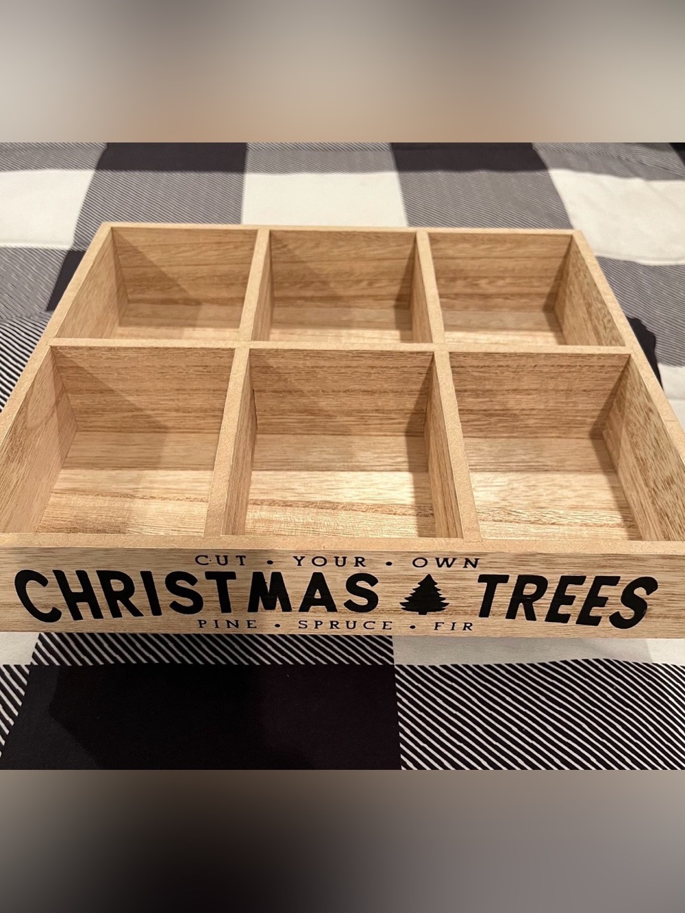 Holiday decorative display tray